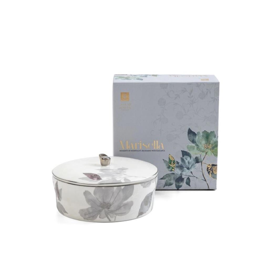 Medium Date Bowl Form Marisella - Grey + Silver