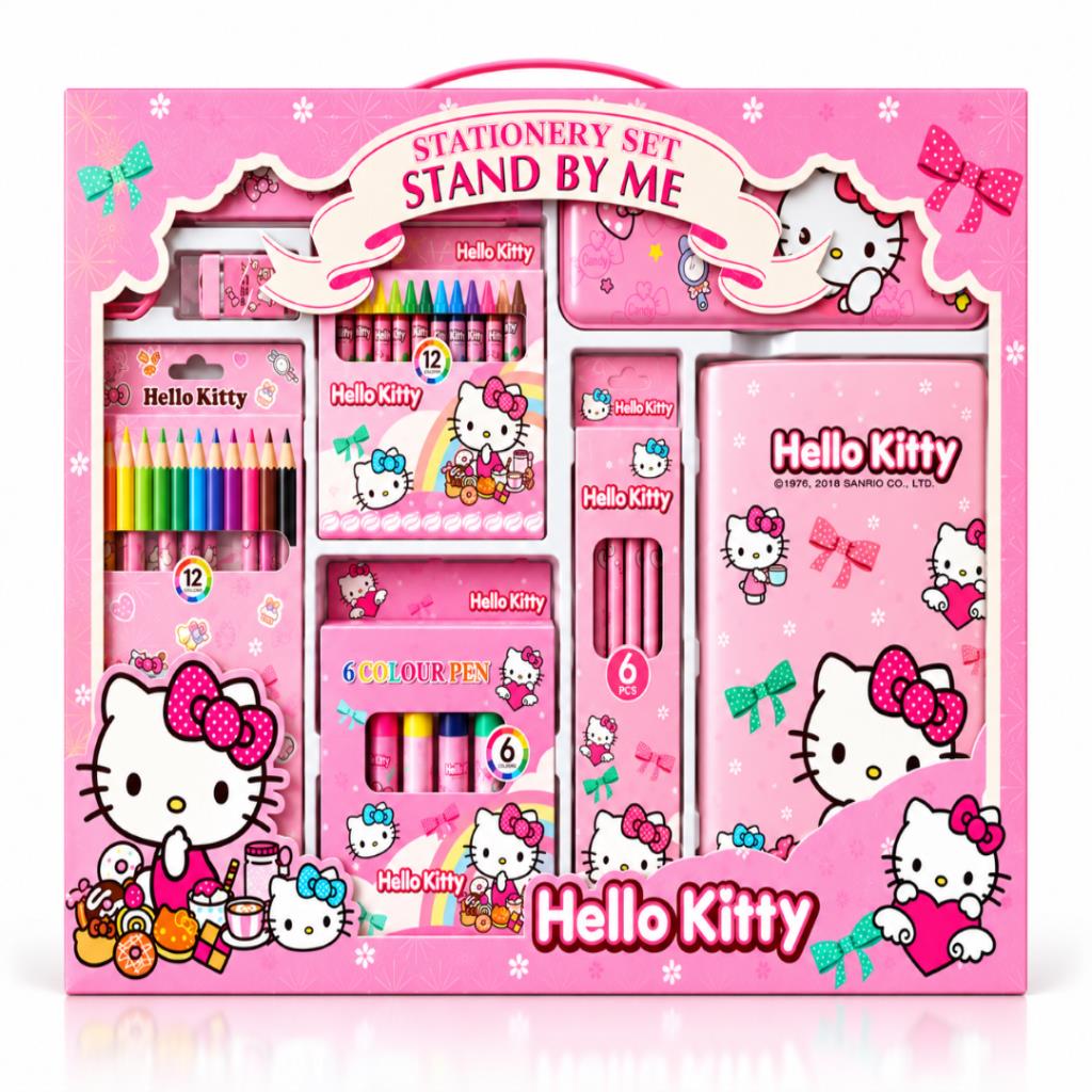 Hello Kitty Pink Stationery Gift Set for Kids