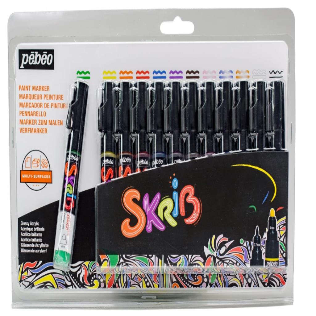 Pébéo Skrib Paint Marker Acrylic Set