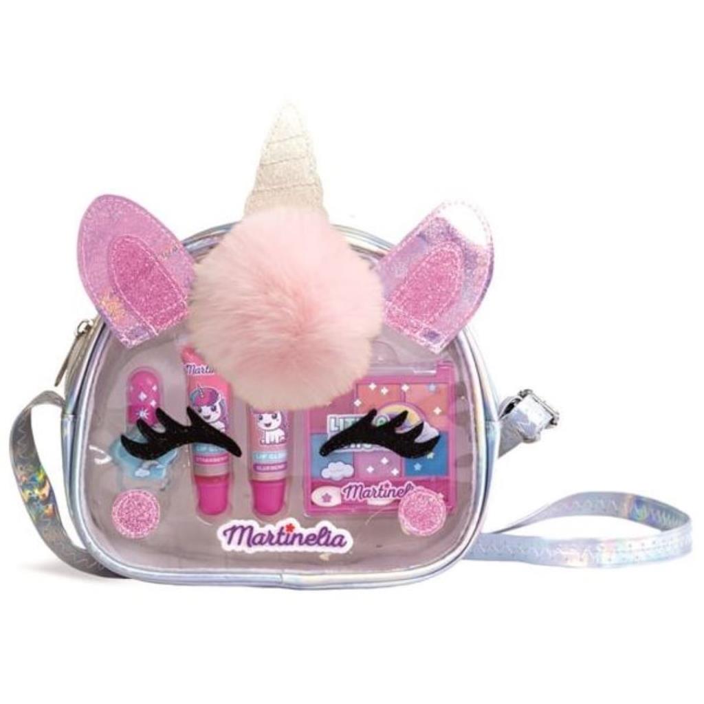 Unicorn Kids Makeup Set with Crossbody Bag – Pretend Play Beauty Kit