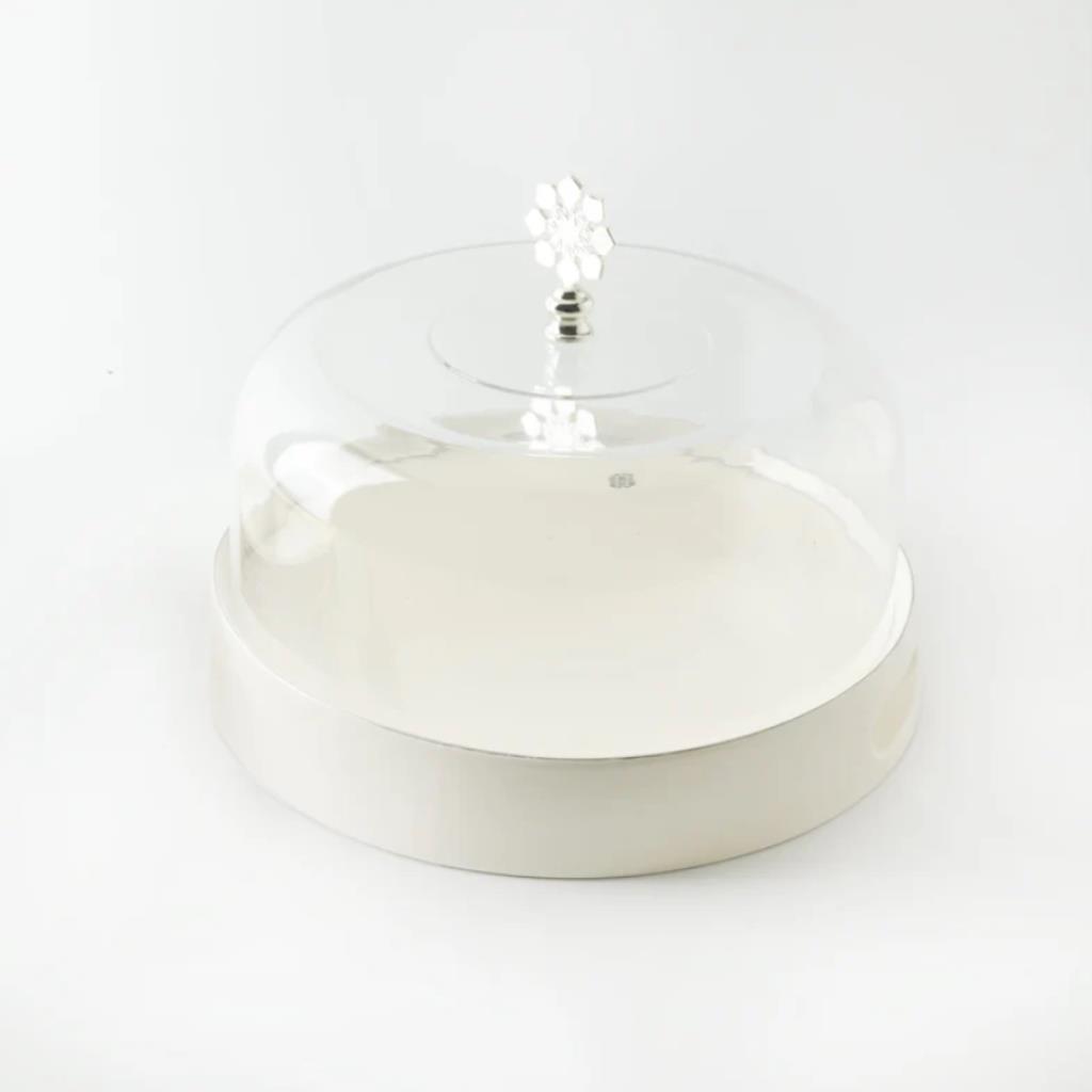 Cake Serving Set 9 Pcs From Mirral - White + Silver