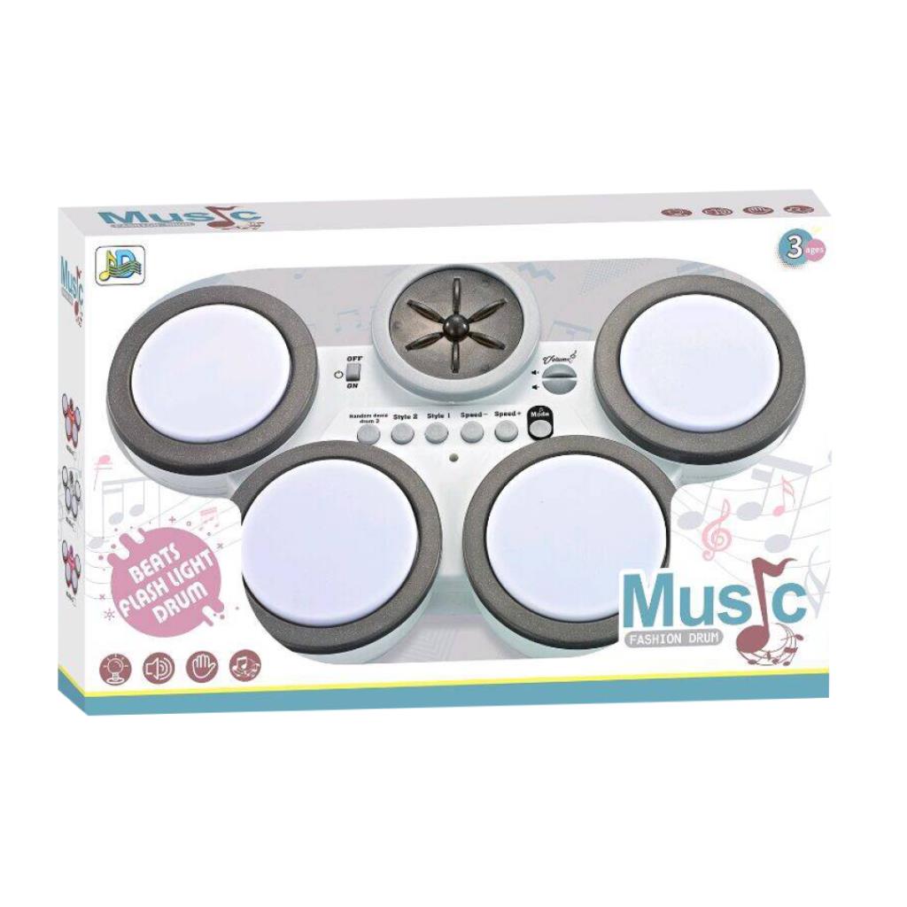 طقم درام موسيقي بإضاءة للأطفال