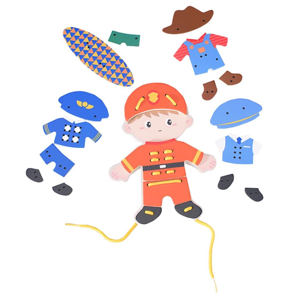 Classic World – My Job (Boy) Lacing Toy – 26 pcs