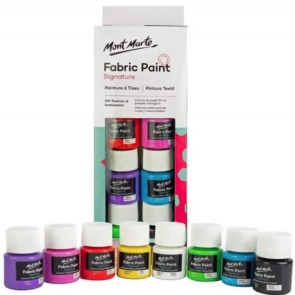 : Mont Marte Fabric Paint Set – Signature 8 pcs