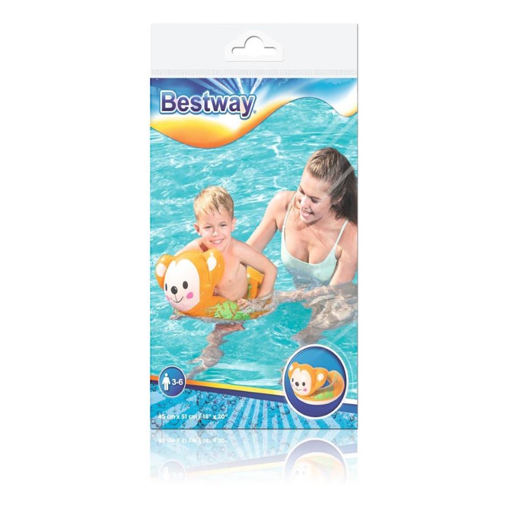 Bestway Safari Animal Swim Ring Monkey