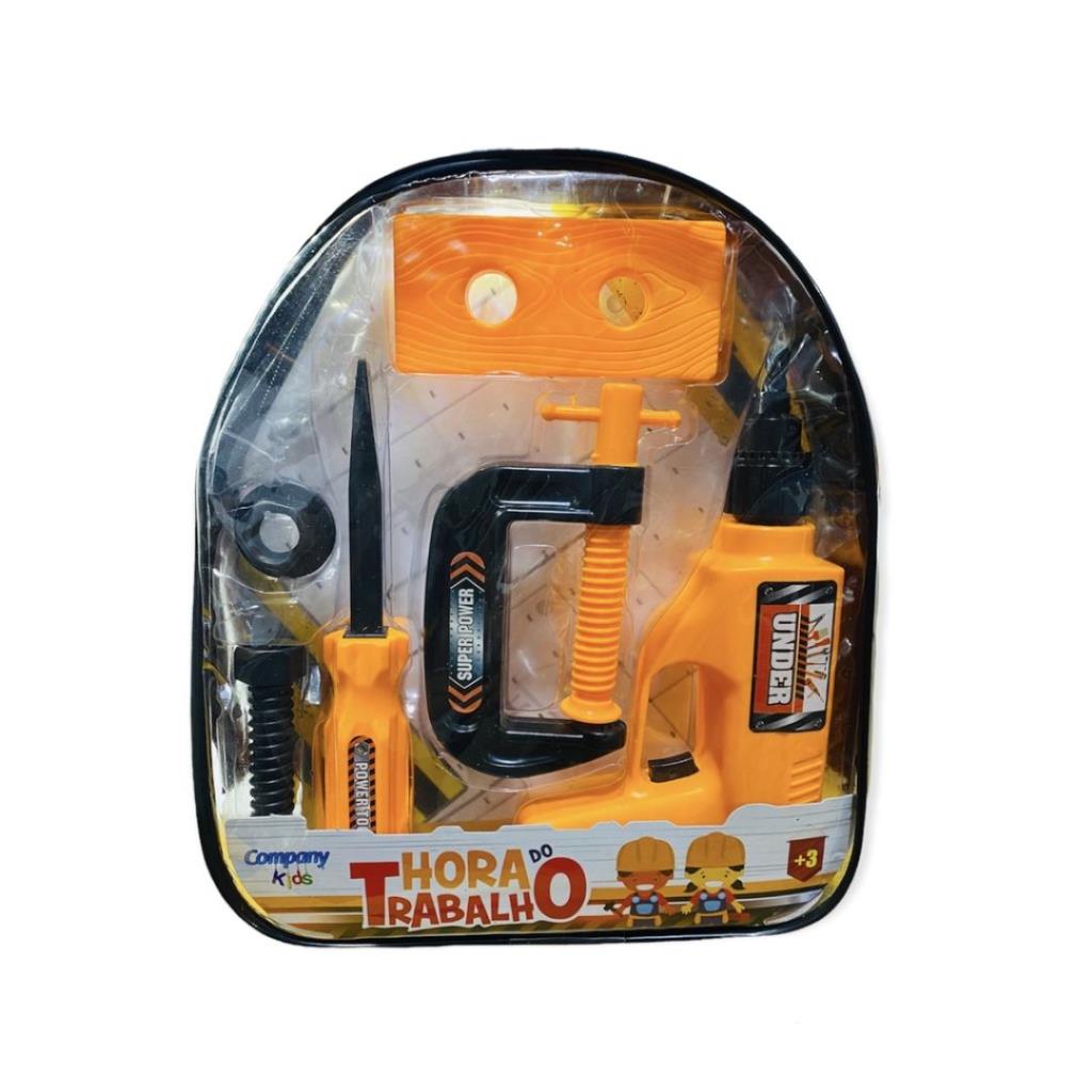 حقيبة أدوات للأطفال مع دريل وإكسسوارات