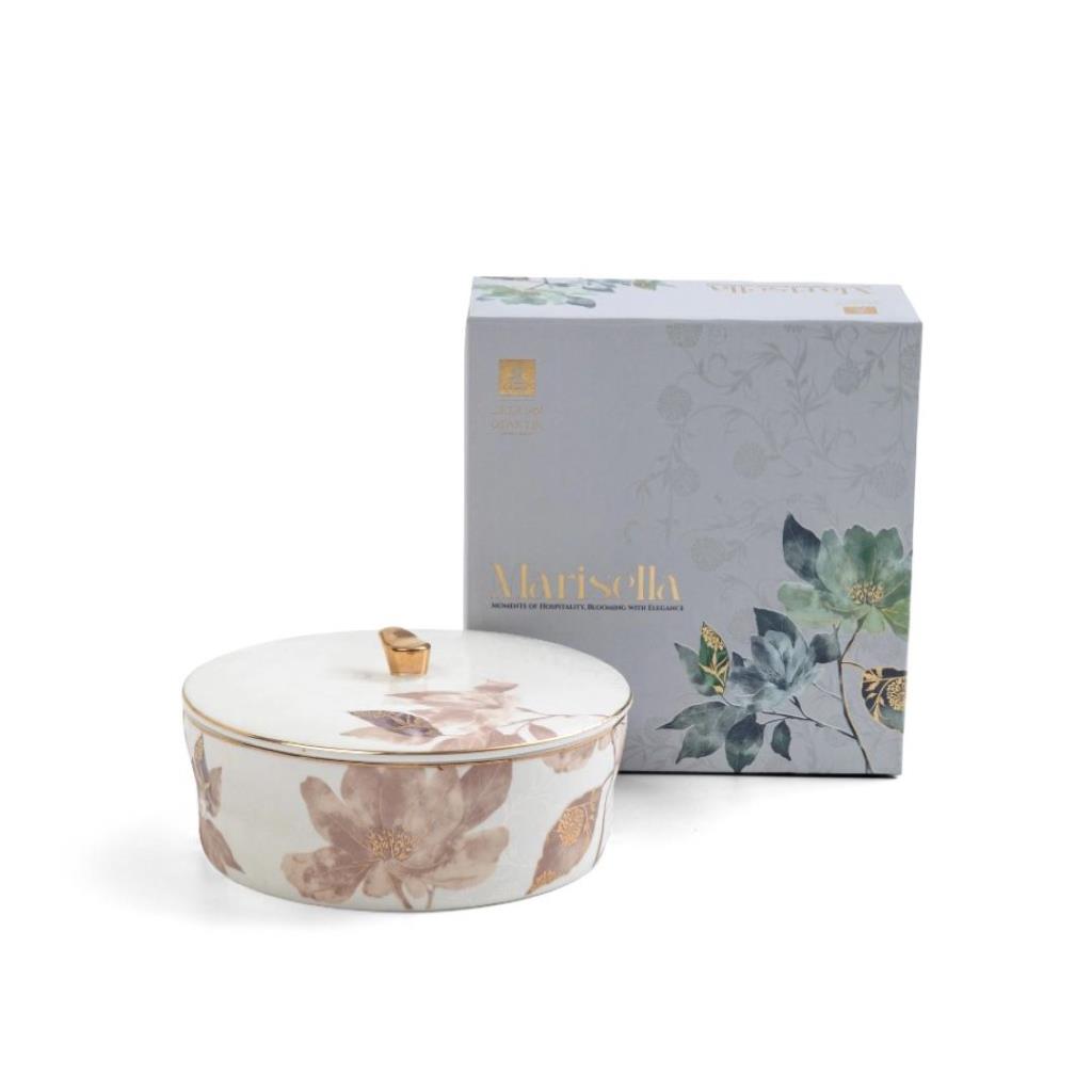 Medium Date Bowl Form Marisella - Red + Gold