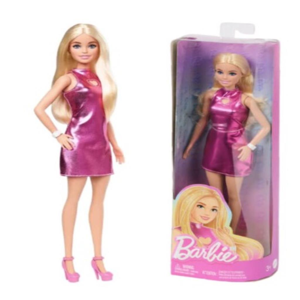 Barbie Fashion Doll – Pink Sparkle Dress