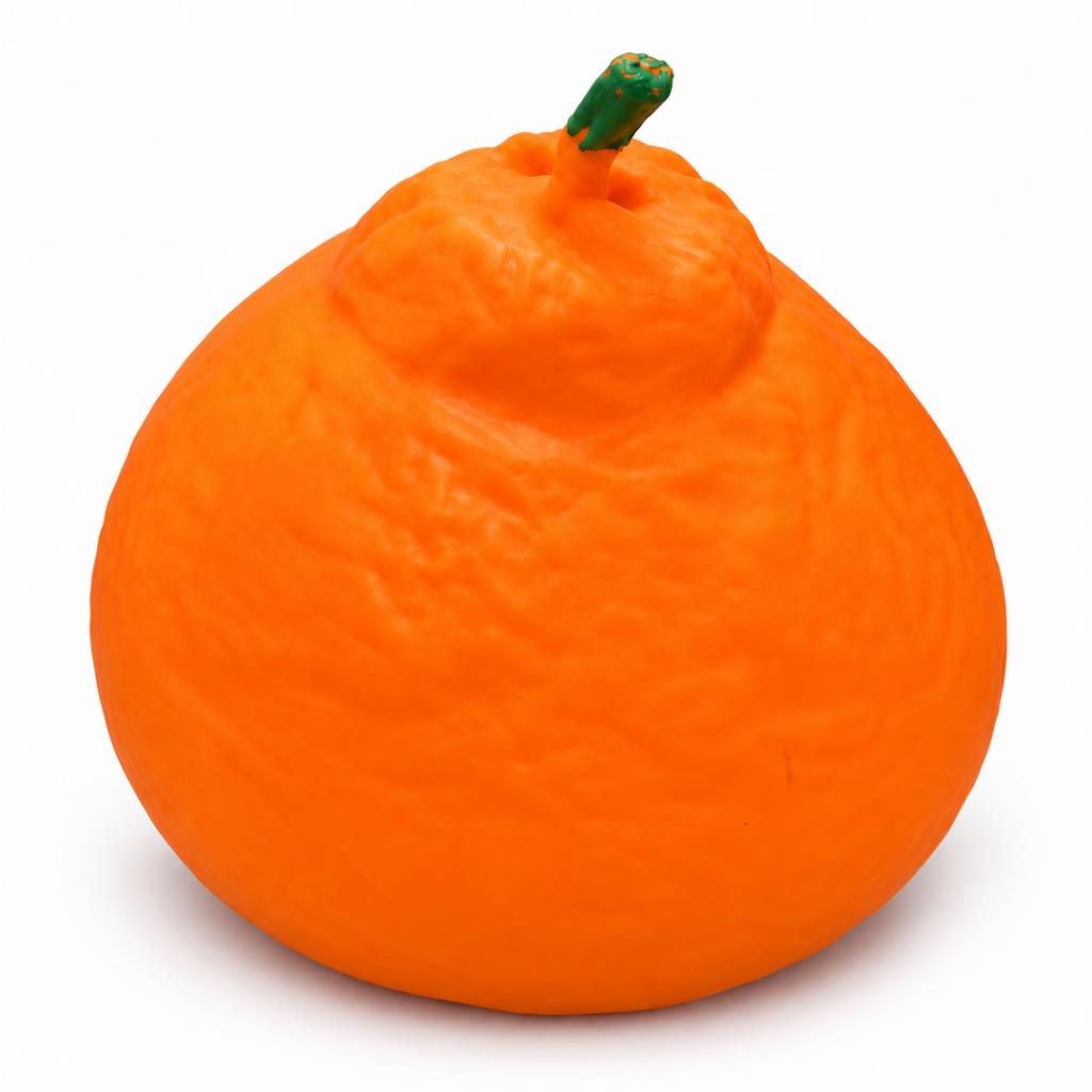 Orange Pumpkin-Shaped Squishy Squeeze Toy