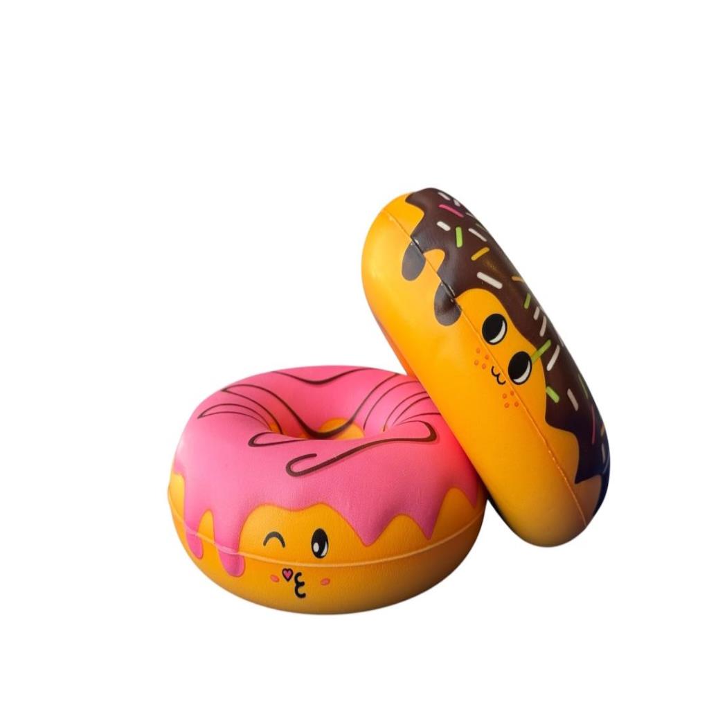 Colorful Donut-Shaped Squishy Toy