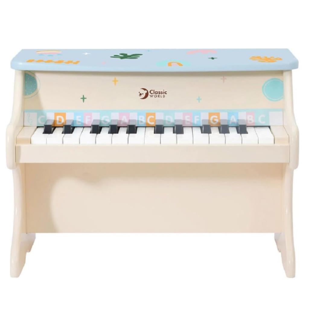 بيانو خشبي للأطفال من كلاسيك وورلد