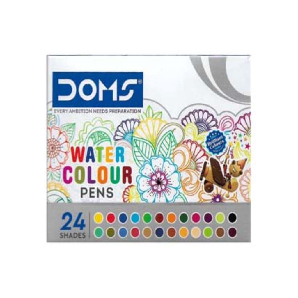 DOMS Water Colour Pens – 24 Shades