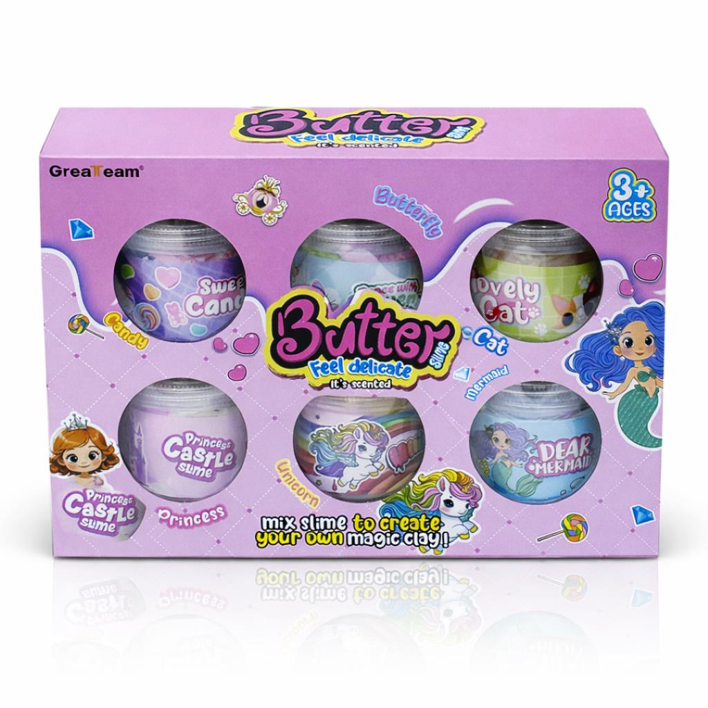Butter Slime Princess Set – 6 Jars (Scented)