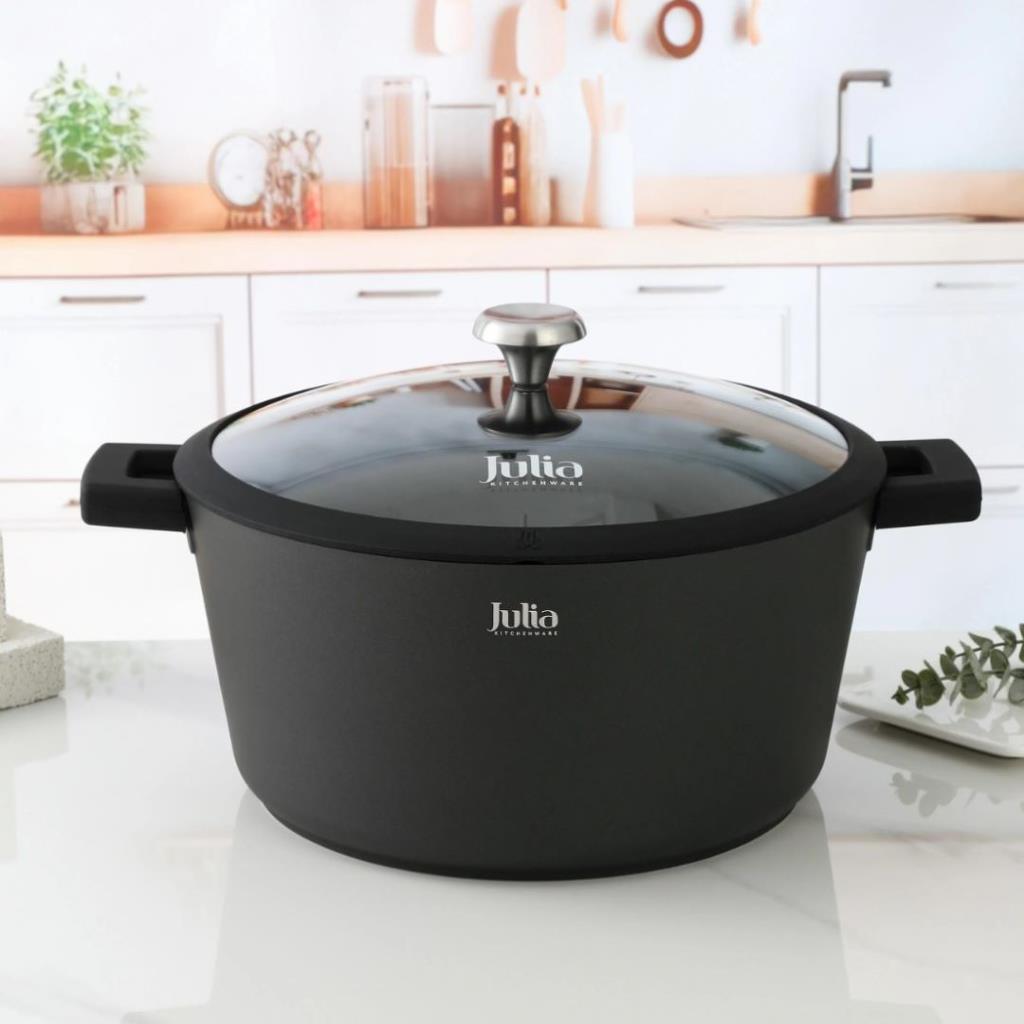 ELITE-ELE CASSEROLE WITH LID 20CM-BLACK