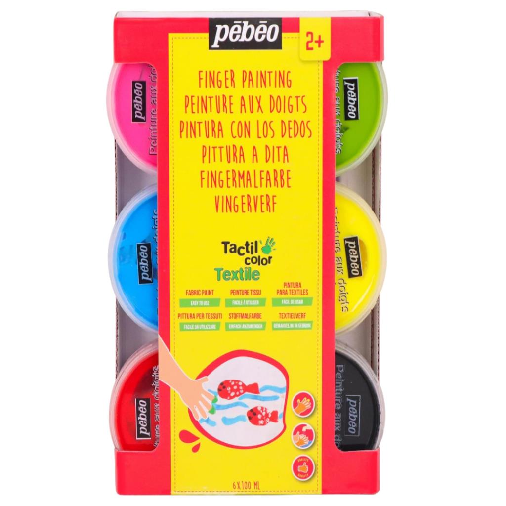 Pébéo Tactilcolor Textile Finger Paint Set