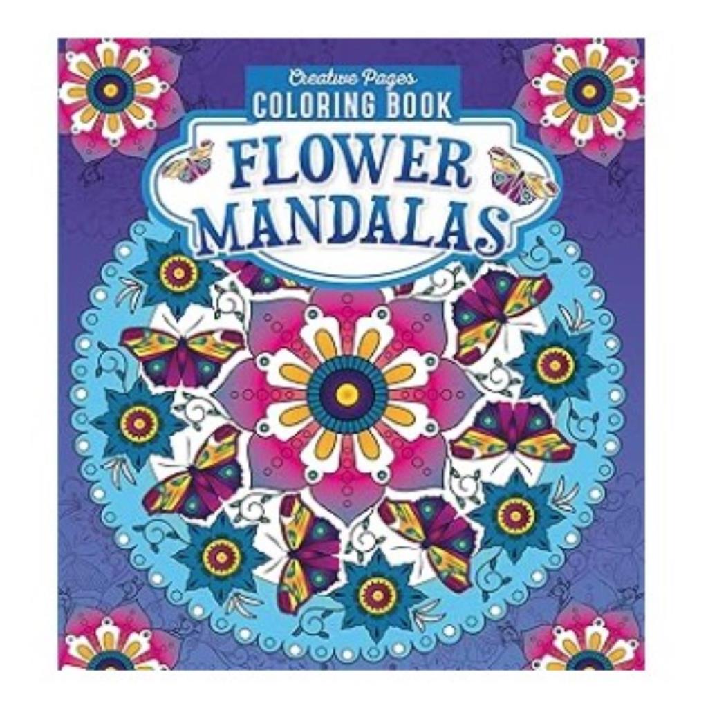Flower Mandalas Coloring Book