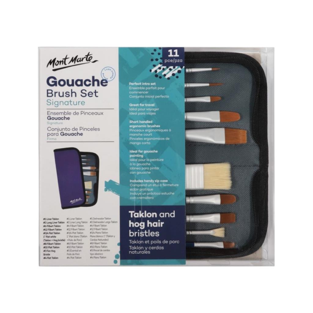 Mont Marte Signature Gouache Brush Set