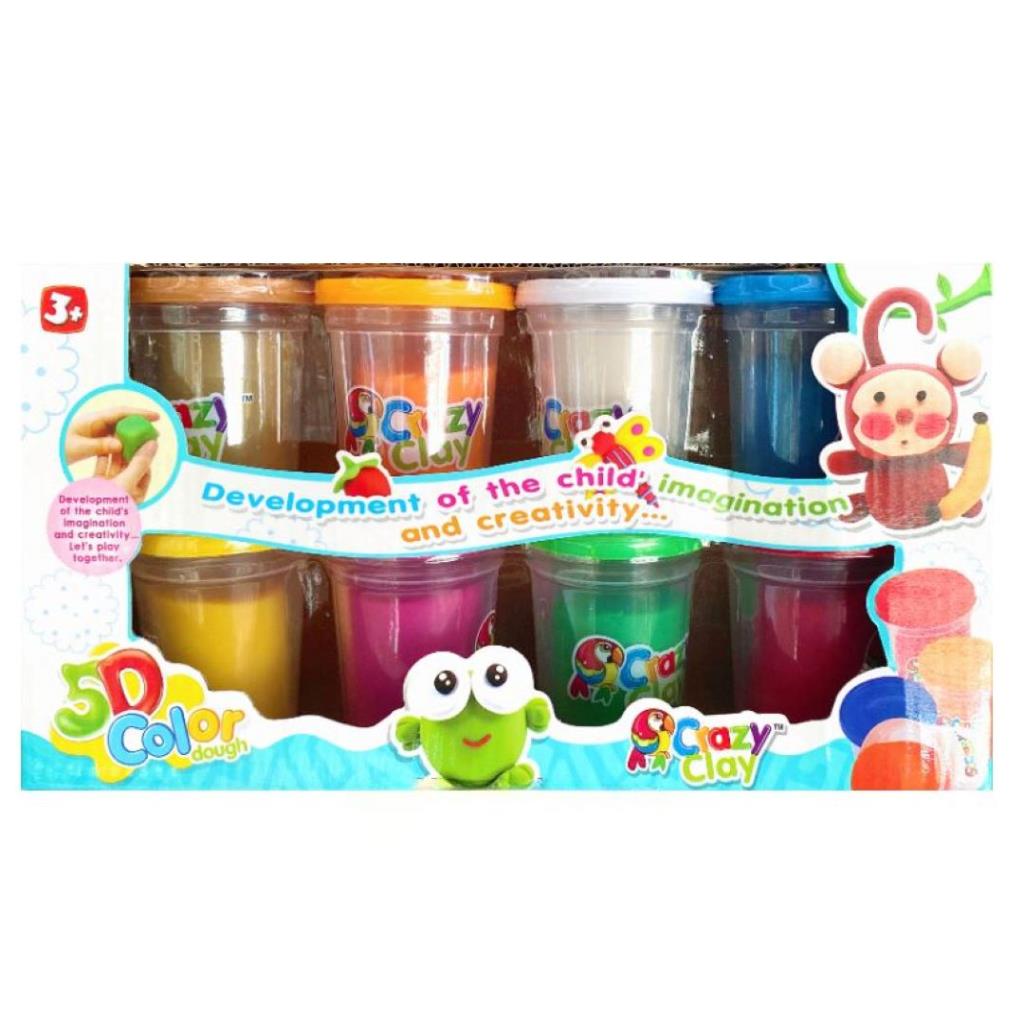 8 Color Dough Play Set for Kids