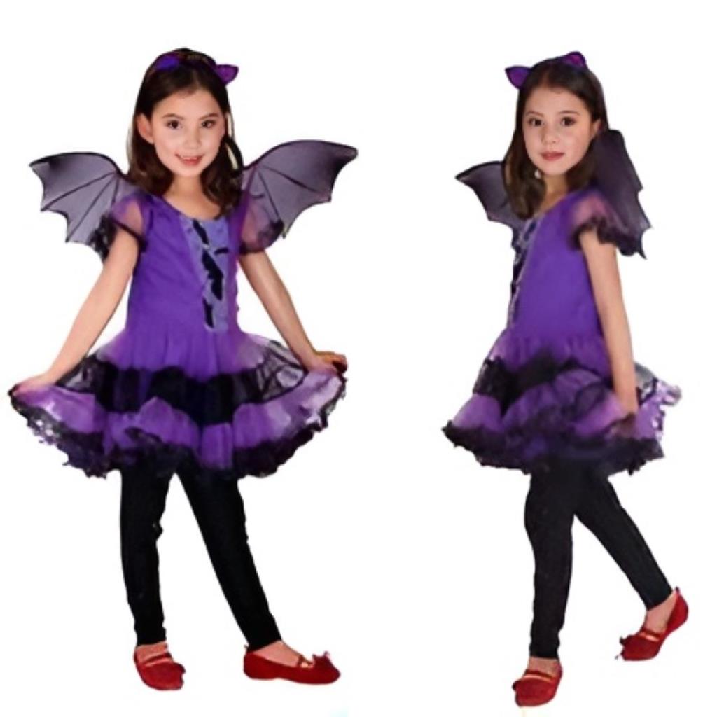 Girls Bat Princess Costume Set
