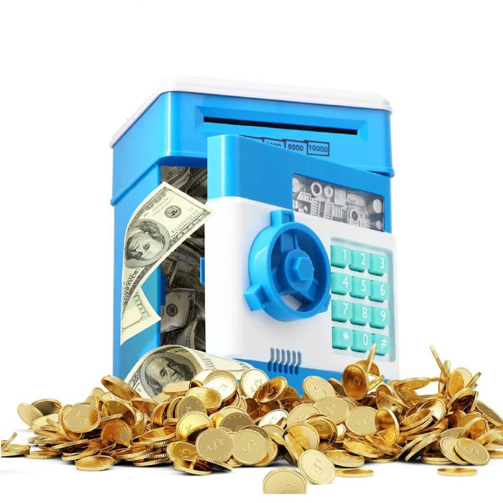 Kids Electronic Money Safe Piggy Bank with Password