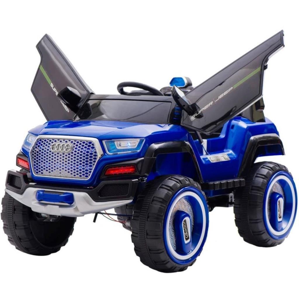Kids Electric Ride-On Jeep Car with Lights & Music