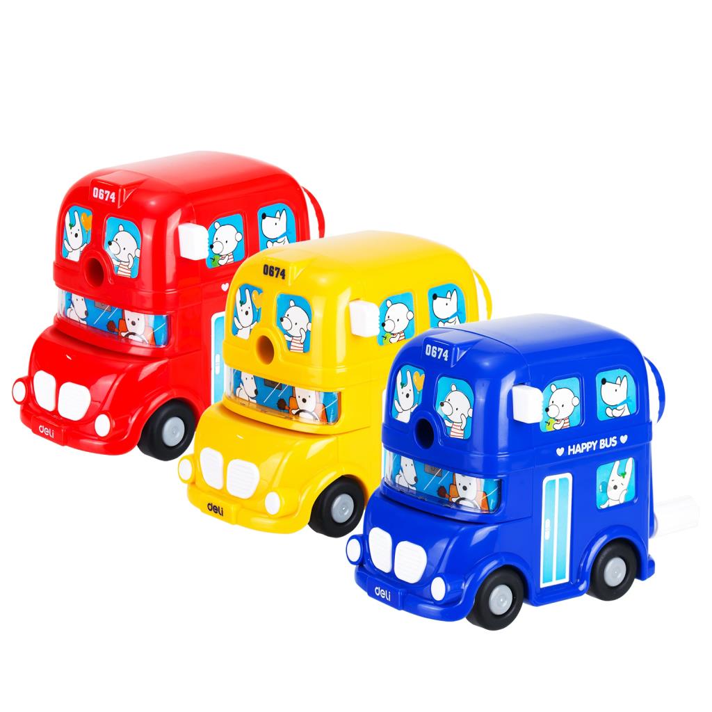 Deli Wind-Up Happy Bus Toy – Assorted Colors