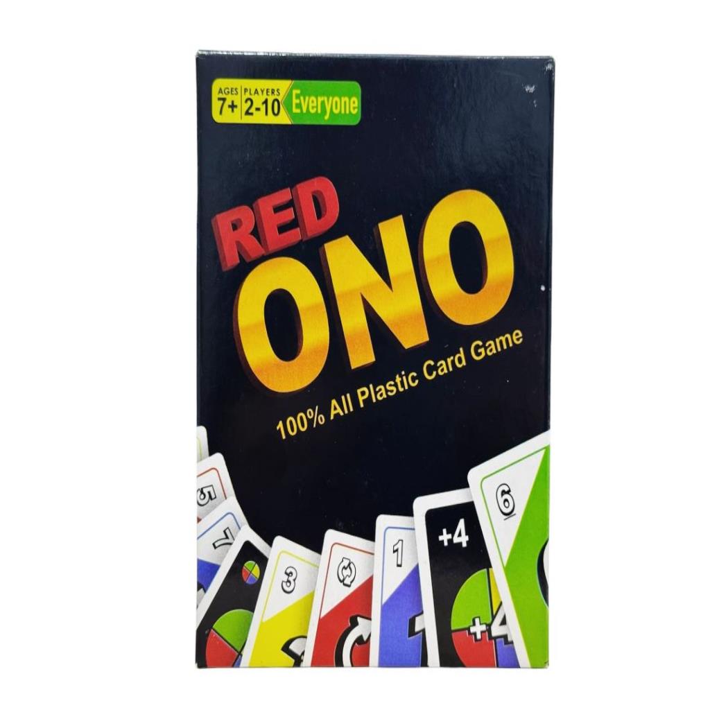 RED ONO Plastic Card Game