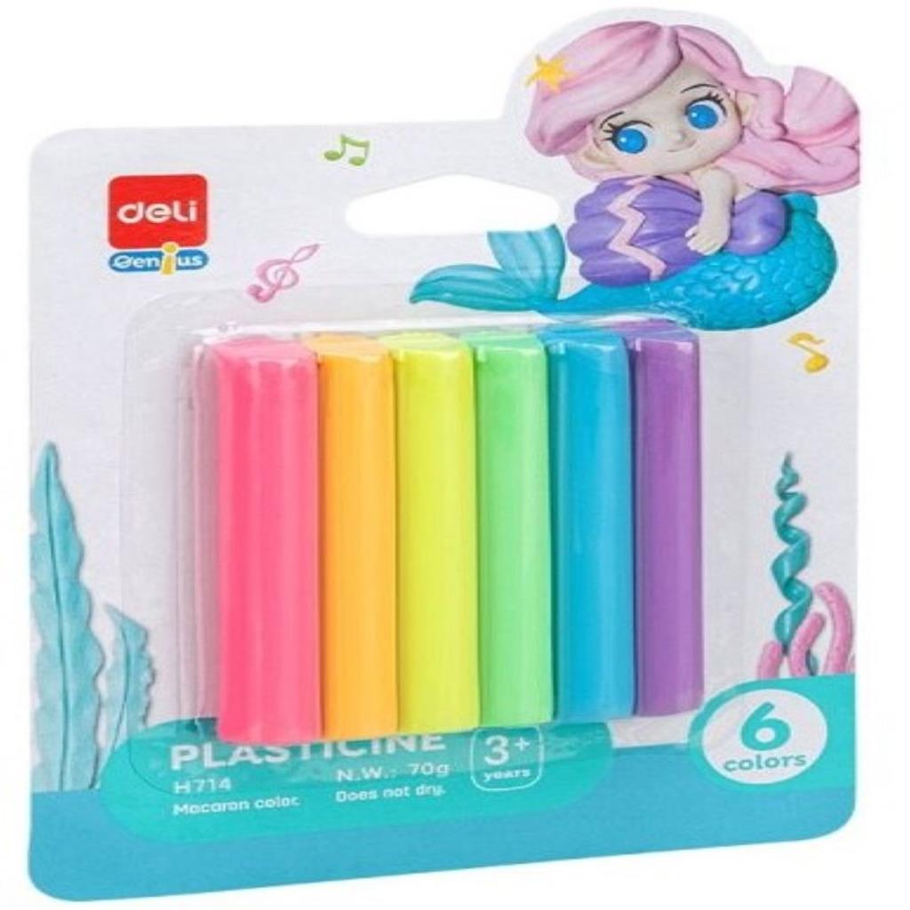 Plasticine Clay 6 Macaron Colors 70G