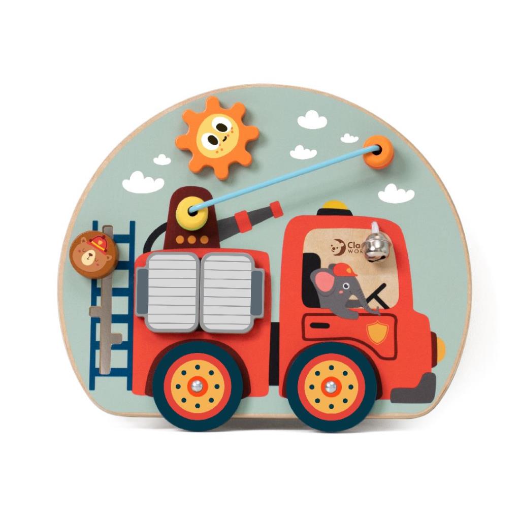 Classic World – Wooden Fire Truck Activity Board