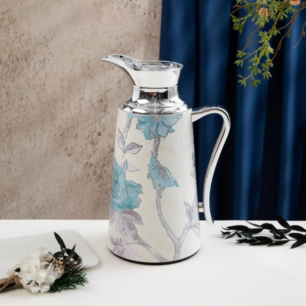 Elegant Floral Thermal Coffee & Tea Flask