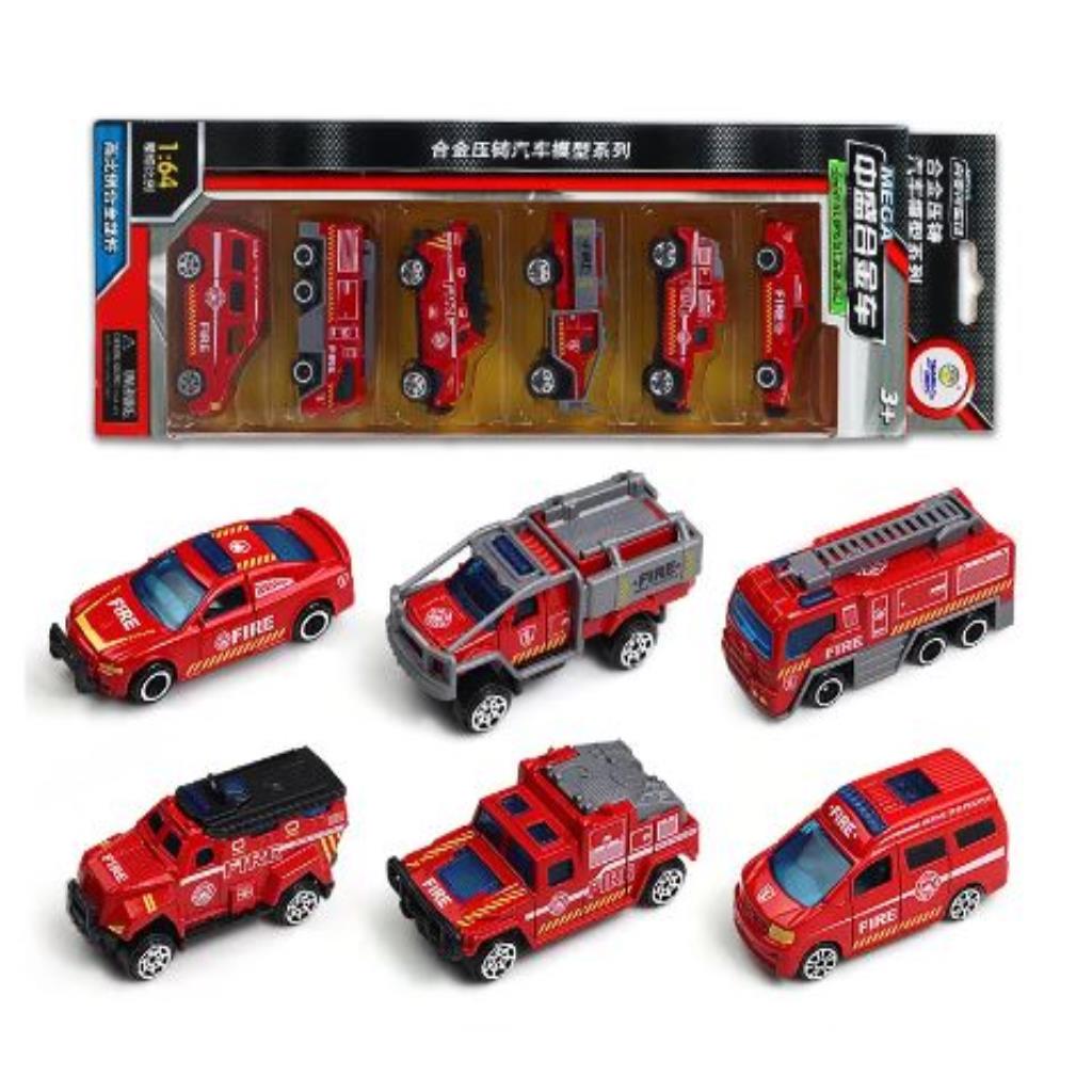 مجموعة سيارات الإطفاء الصغيرة – 5 قطع
