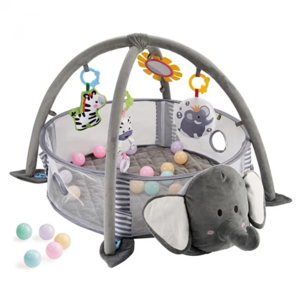 3-in-1 Baby Activity Gym & Ball Pit with 30 Balls