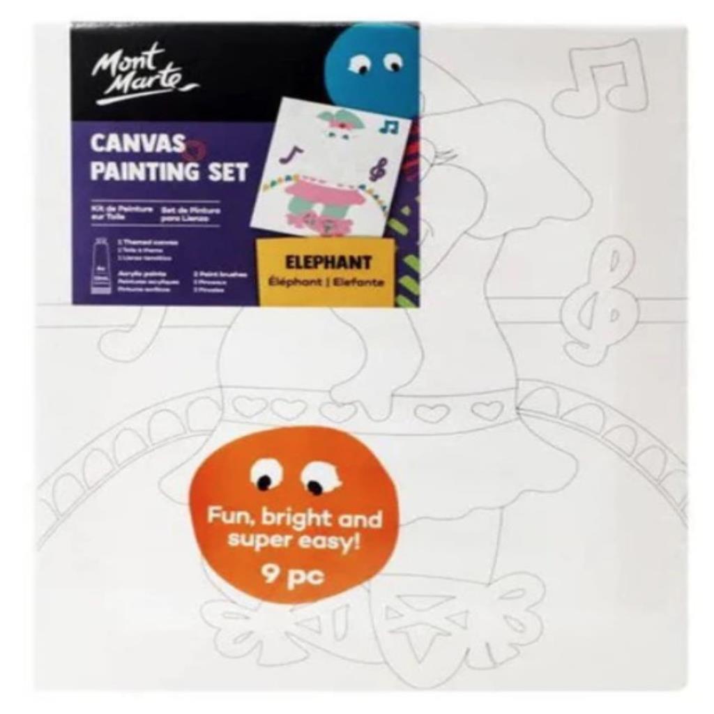 Mont Marte Kids Paint Me Set 10PCS - Elephant