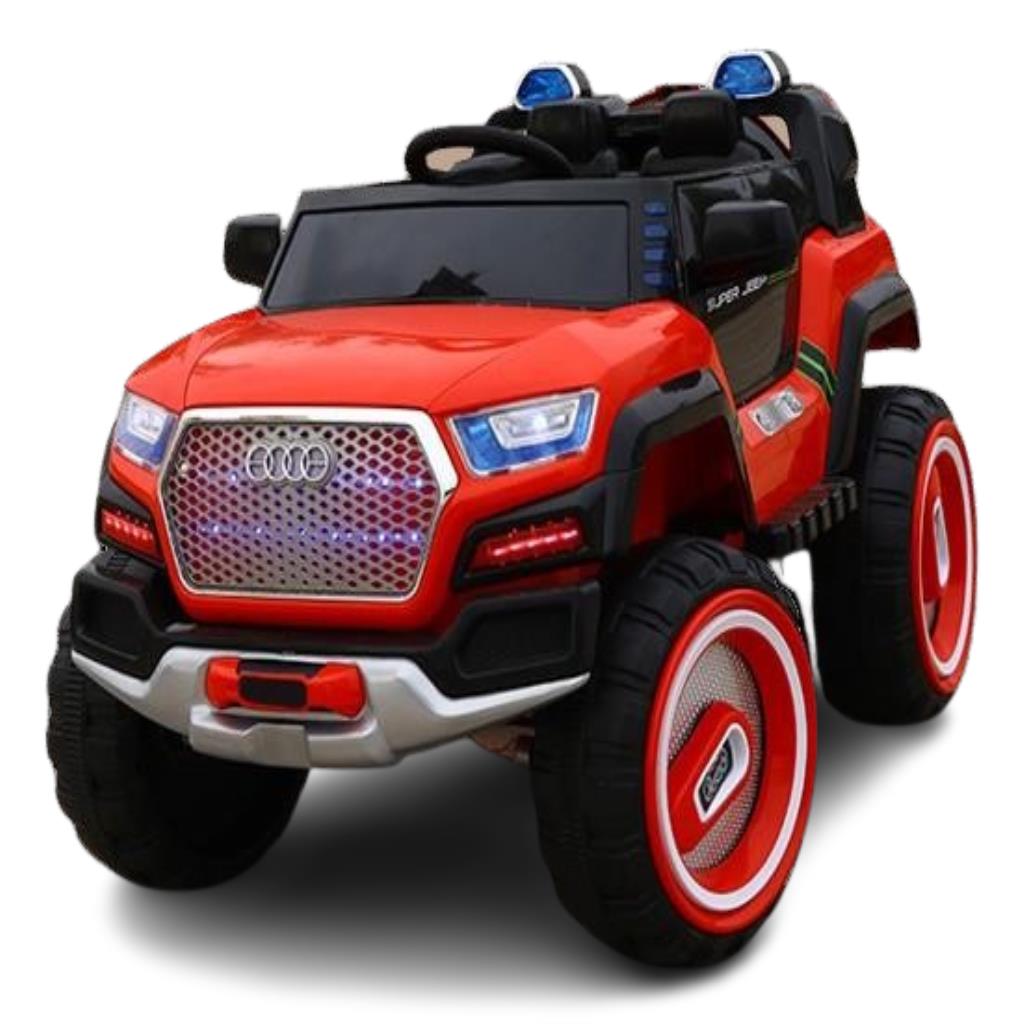 Kids Electric Ride-On Jeep – Large Red