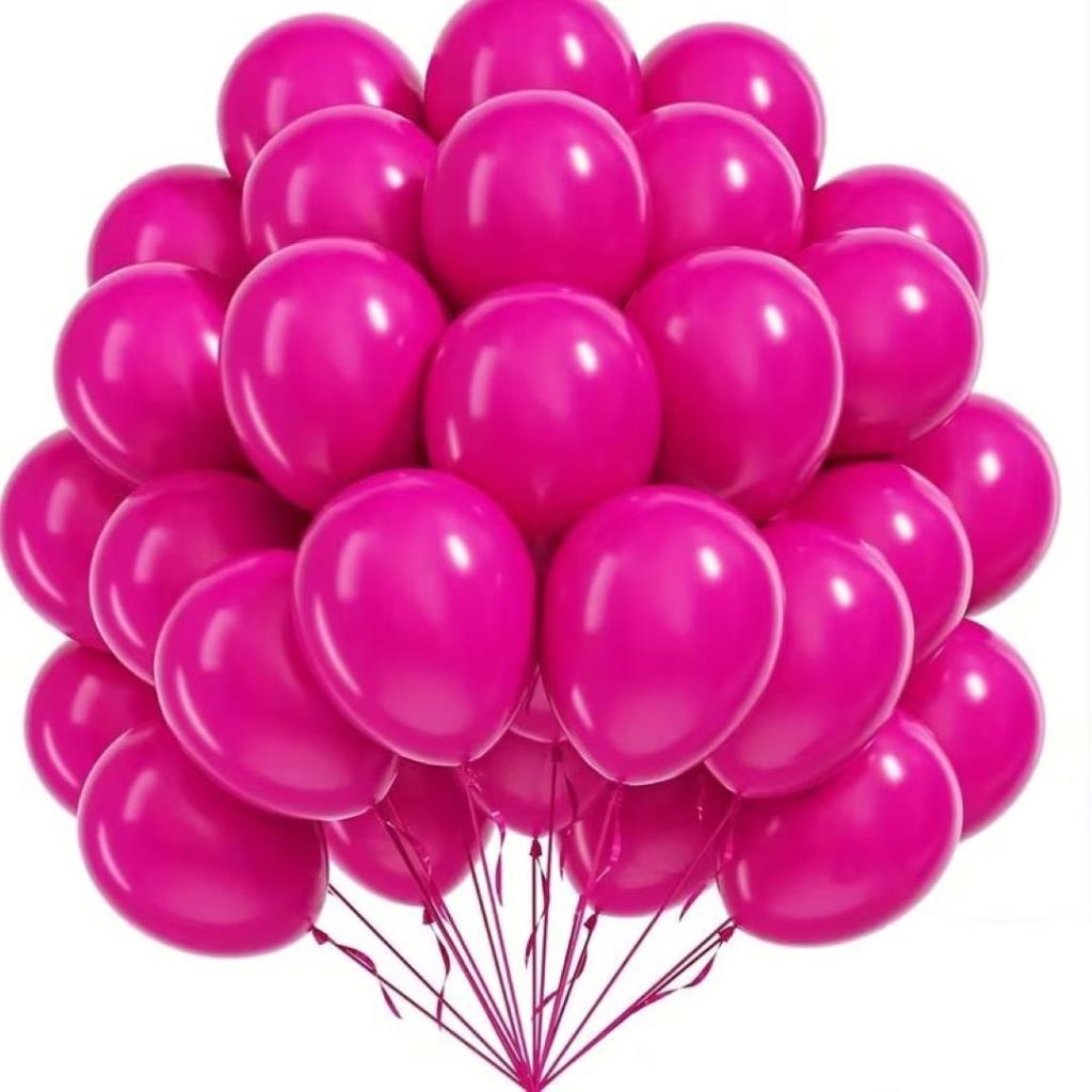 Fuchsia Ballons 50 Pcs