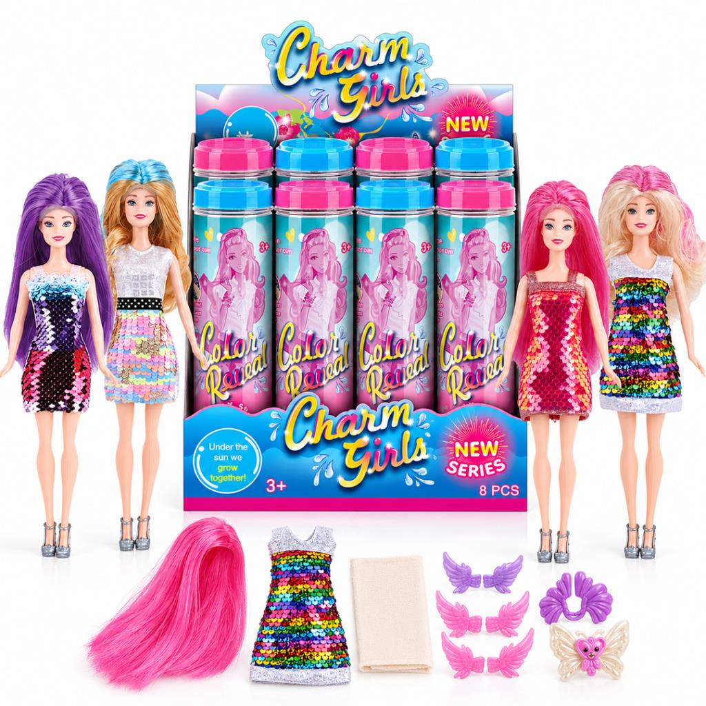 Charm Girls Color Reveal Surprise Doll – 1 Piece