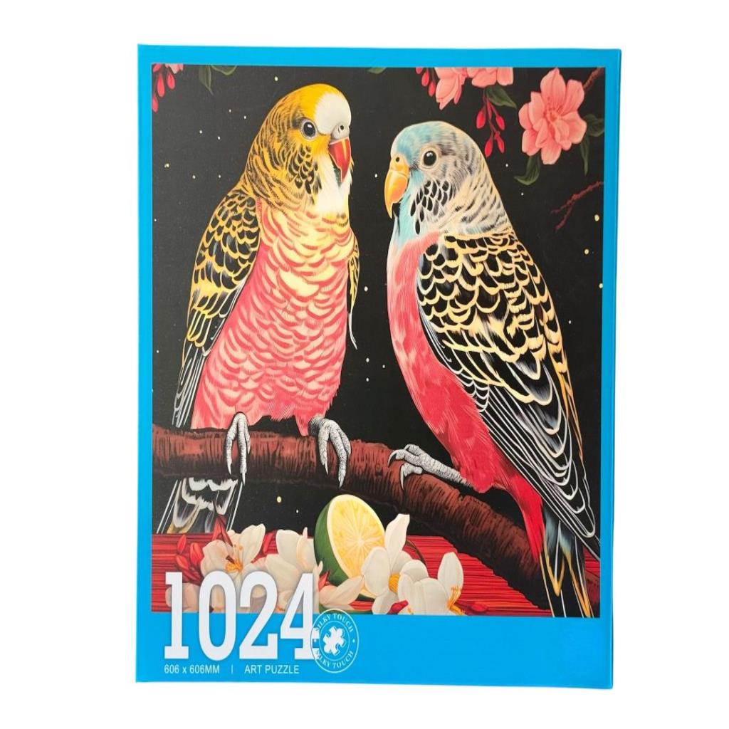 1024-Piece Art Puzzle – Colorful Parrots