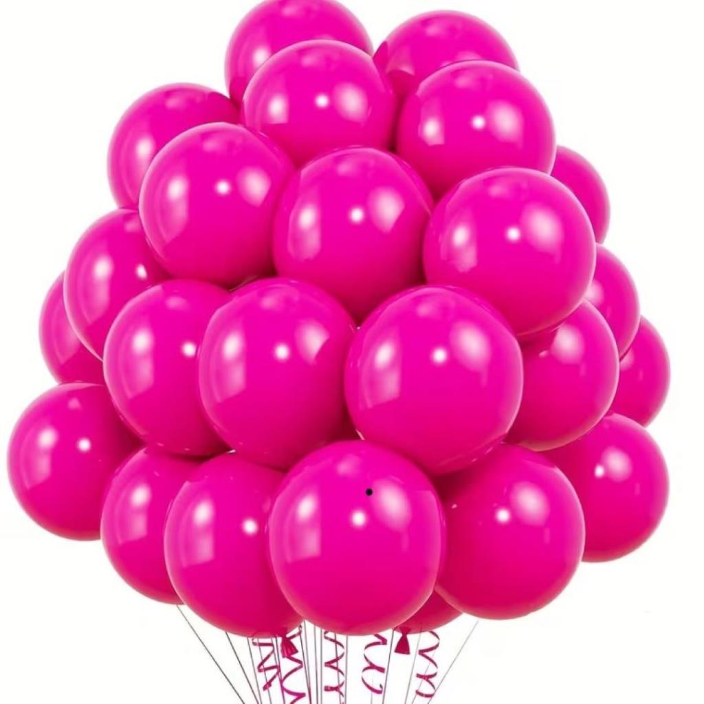 Dark Pink Matte Ballons 50 Pcs