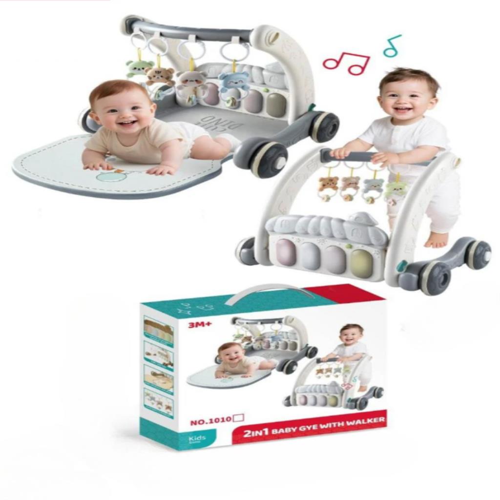 2-in-1 Baby Gym & Walker with Music – 3M+