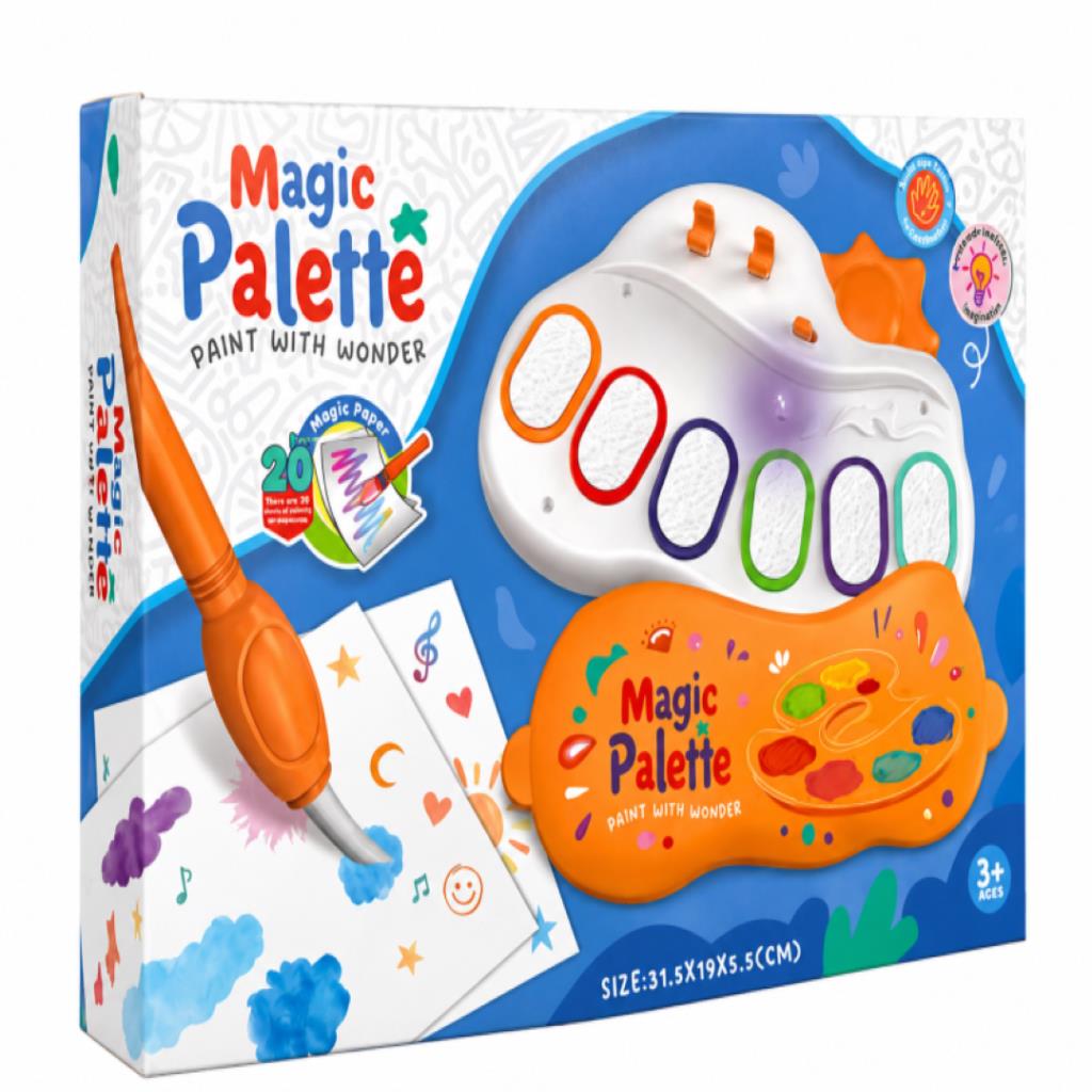 Magic Palette Painting & Drawing Set with Light-Up Palette