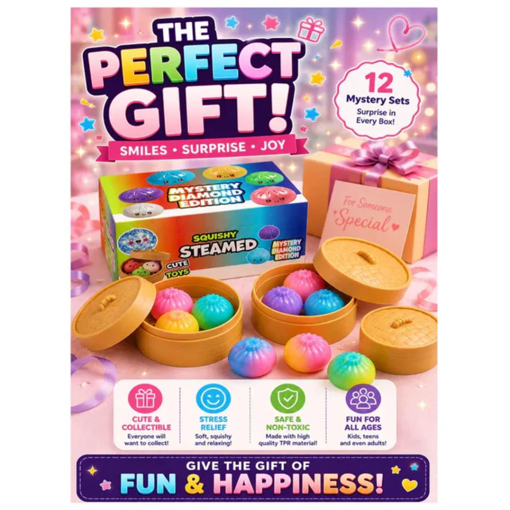 Mystery Rainbow Jelly Dumpling Squishy Set