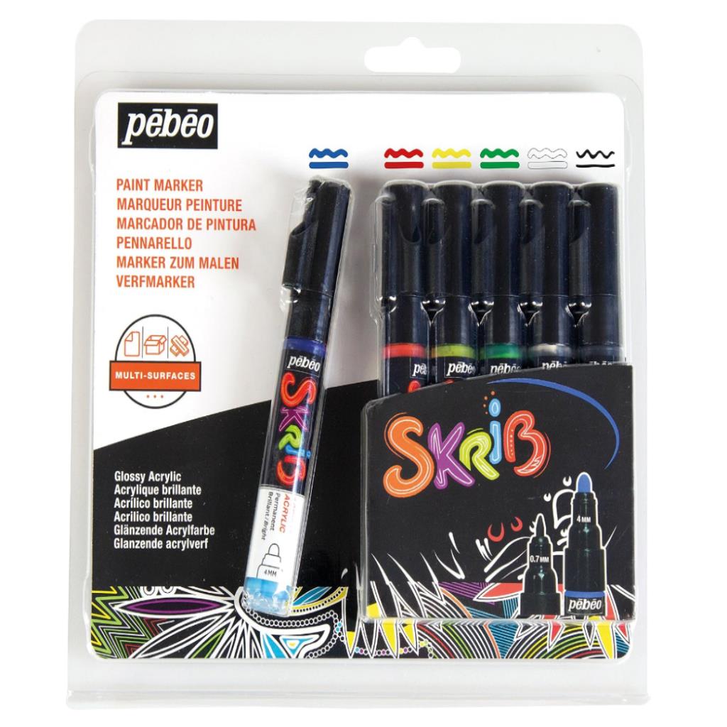 Pébéo Skrib Paint Marker Acrylic Set