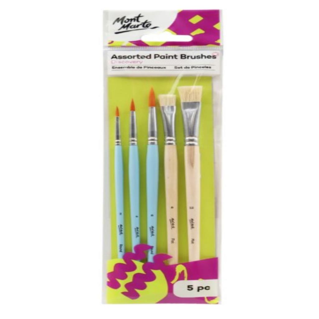 Mont Marte Discovery Paint Brush Set - 5pc