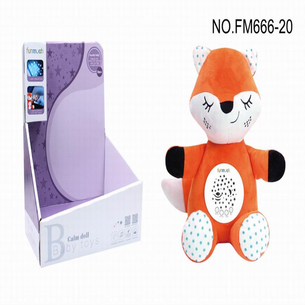 Calm Fox Baby Soothing Plush Toy (Projector & Music)