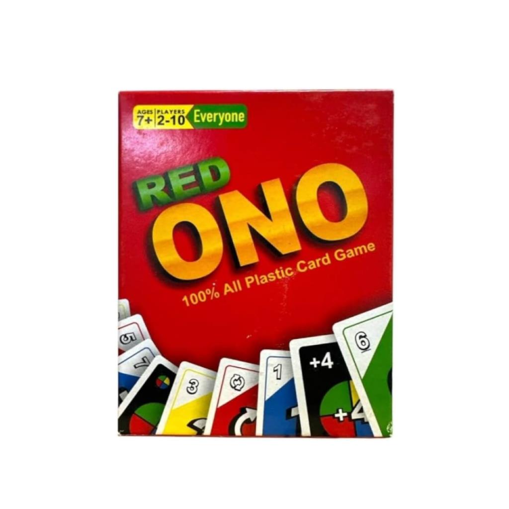 Red UNO Card Game – Plastic Playing Cards