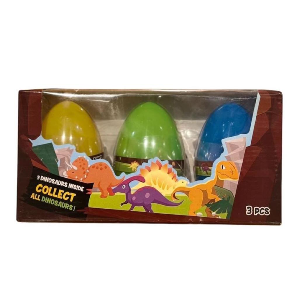Dinosaur Surprise Eggs Set – 3PCS Collectible Dino Toys