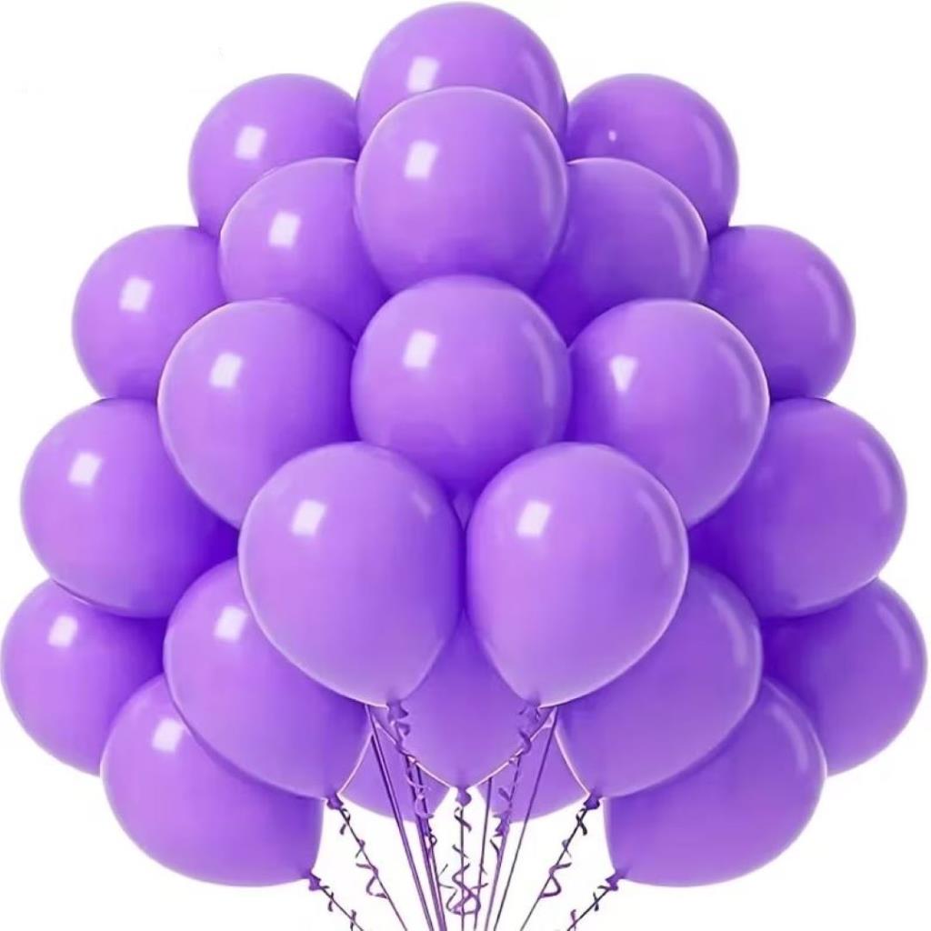 Purple Ballons 50 Pcs