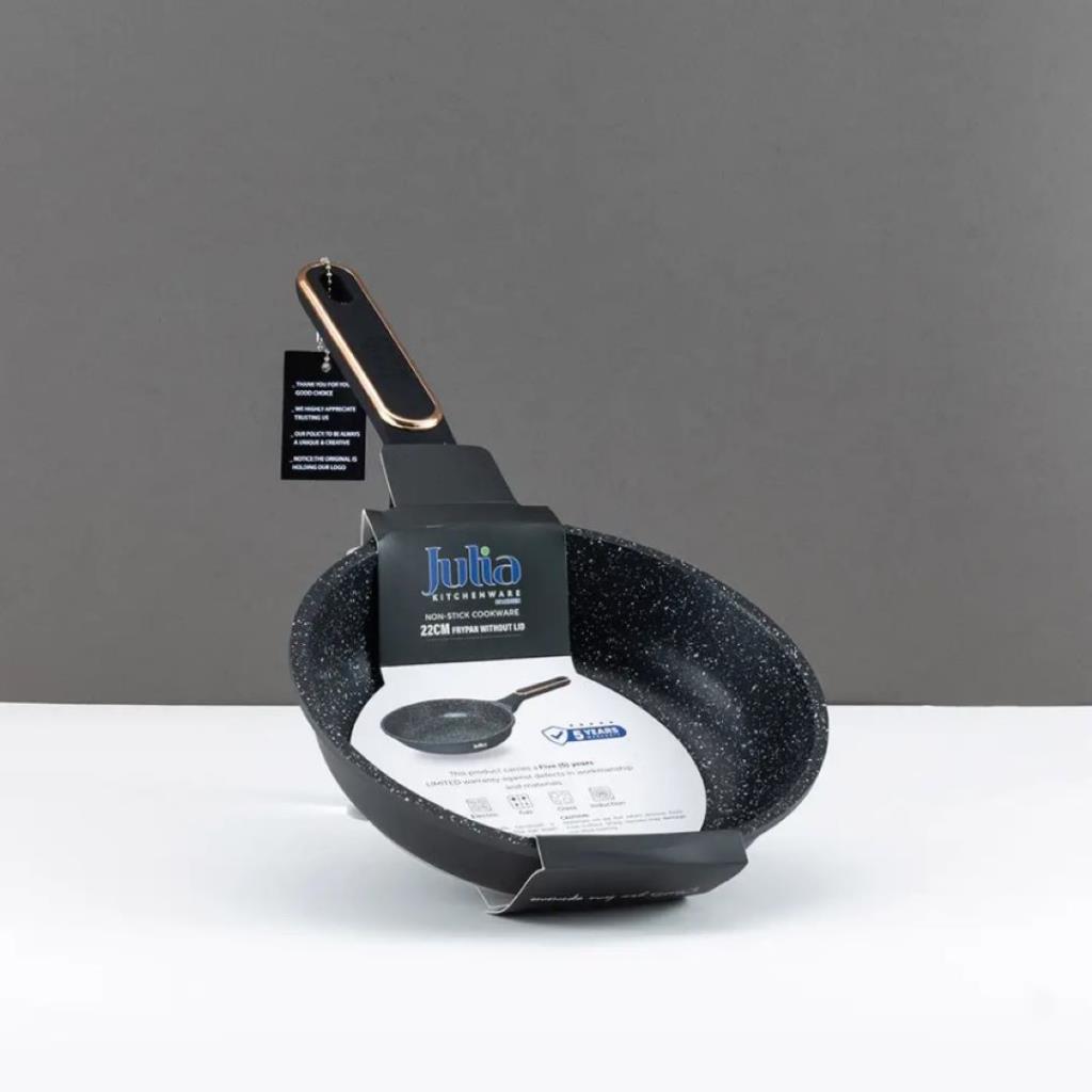   مقلاة إيليت برو بلس بدون غطاء 22 سم - أسود