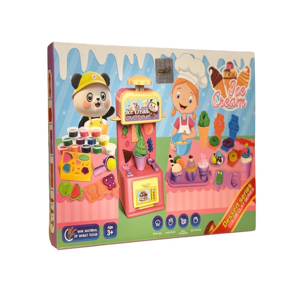 Ice Cream Dessert Color Clay Play Set