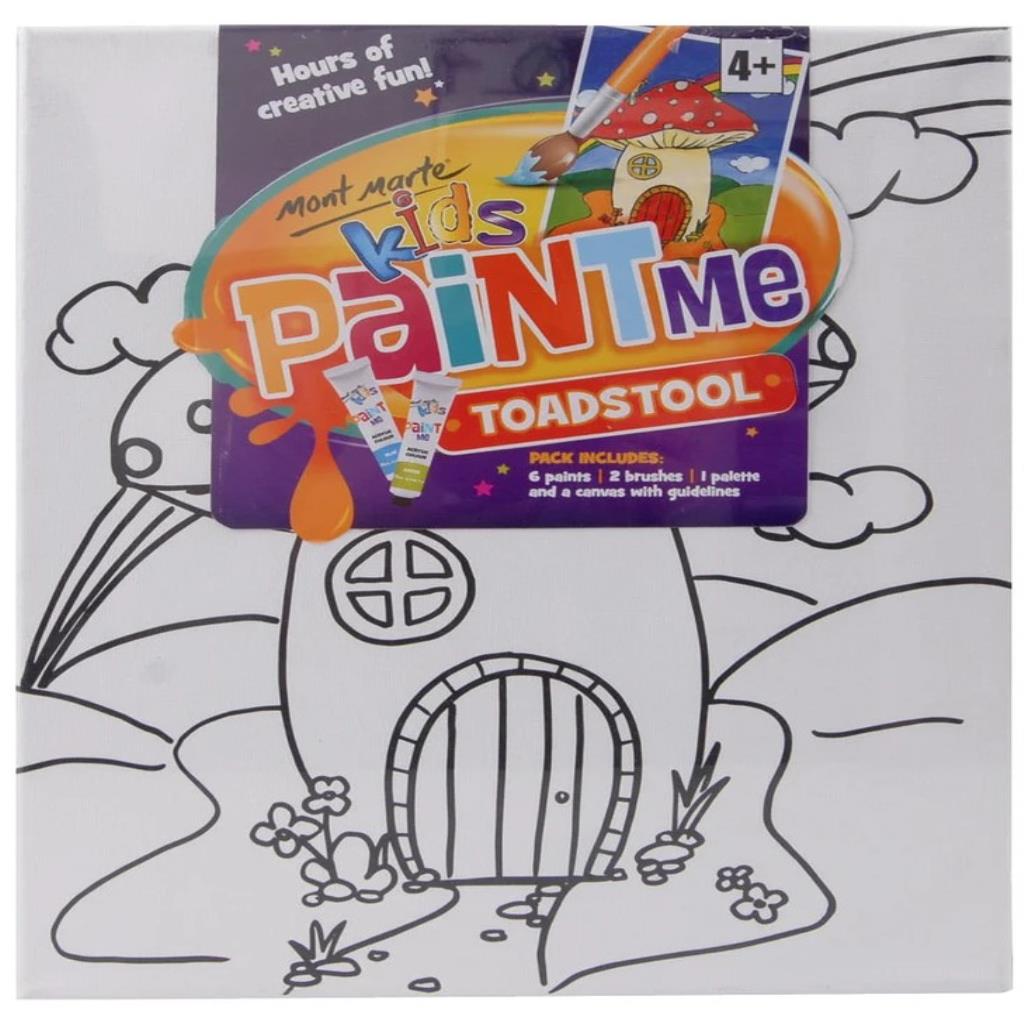  Mont Marte Kids Paint Me Canvas Set 10Pc - Mont Marte Kids Paint Me – Queen Bee Painting Set